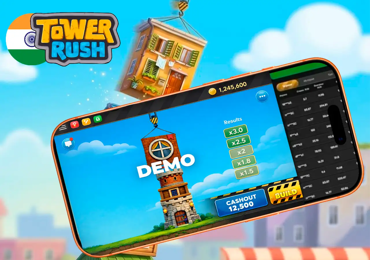 Practice for free in Tower Rush game demo mode without real money deposits.